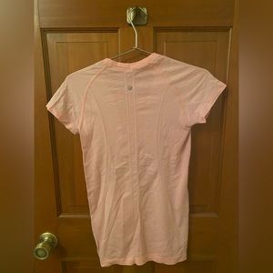Pink Lululemon Swiftly Tech Short Sleeve
